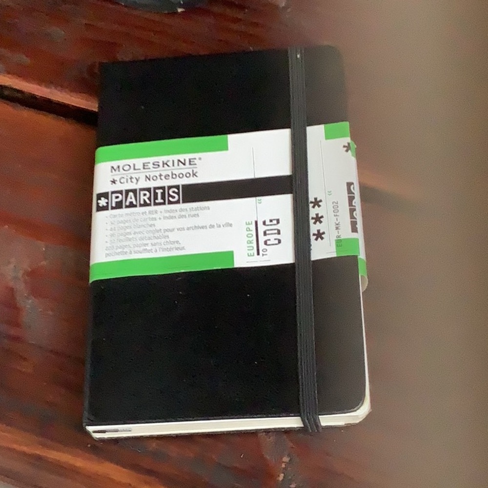 Paris Moleskine City Travel Notebook